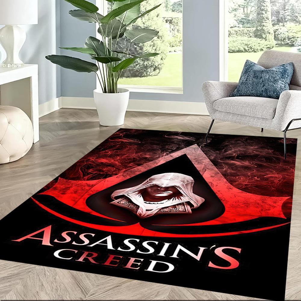 Čtvercové koberce Assassin's Creed Ezio Auditore jsou skvělou volbou pro obývací pokoje, ložnice, domácí dekorace a jako dárky.