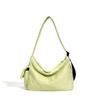 Shoulder nylon large-capacity shopping bag simple solid color portable cloth bag casual versatile messenger bag bag female