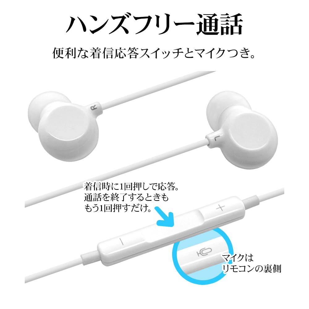 Rasta Banana Type-C Stereo Earphones with Microphone, In-Ear DAC, Wired, White, RESMSCD03WH for iPhone 15 and Android