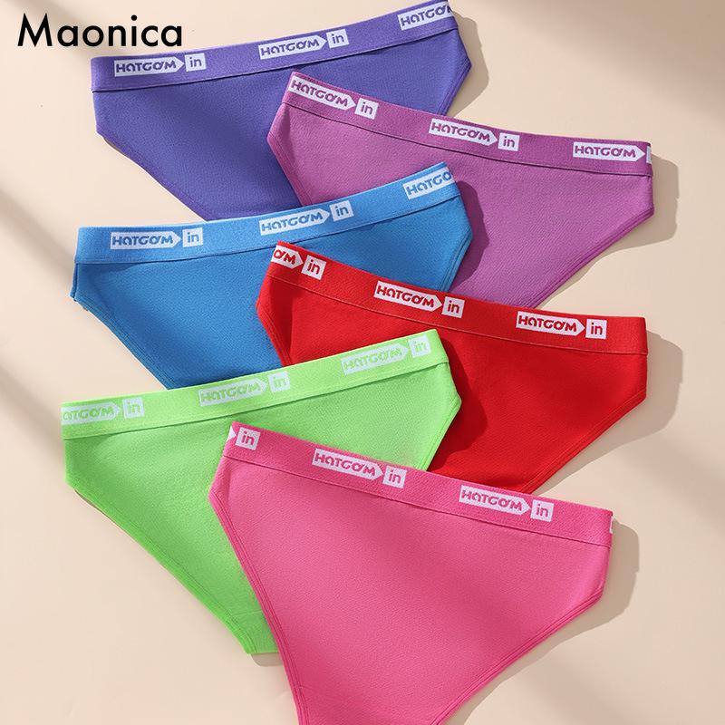Baumwolle Sommer Neu Macaron Farbe Mädchen Unterwäsche Reine Baumwolle Antibakterieller Schritt Damen Unterwäsche Slips