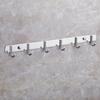 Modern Five-Robe Stainless Steel Wall-Mounted Bathroom Hooks Set Multi-Surface School Hotel Home Door-Hooks Product