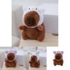 Adorable Capybara Plush Toy Bag Charm Soft Stuffed Animal Doll With Cute Design