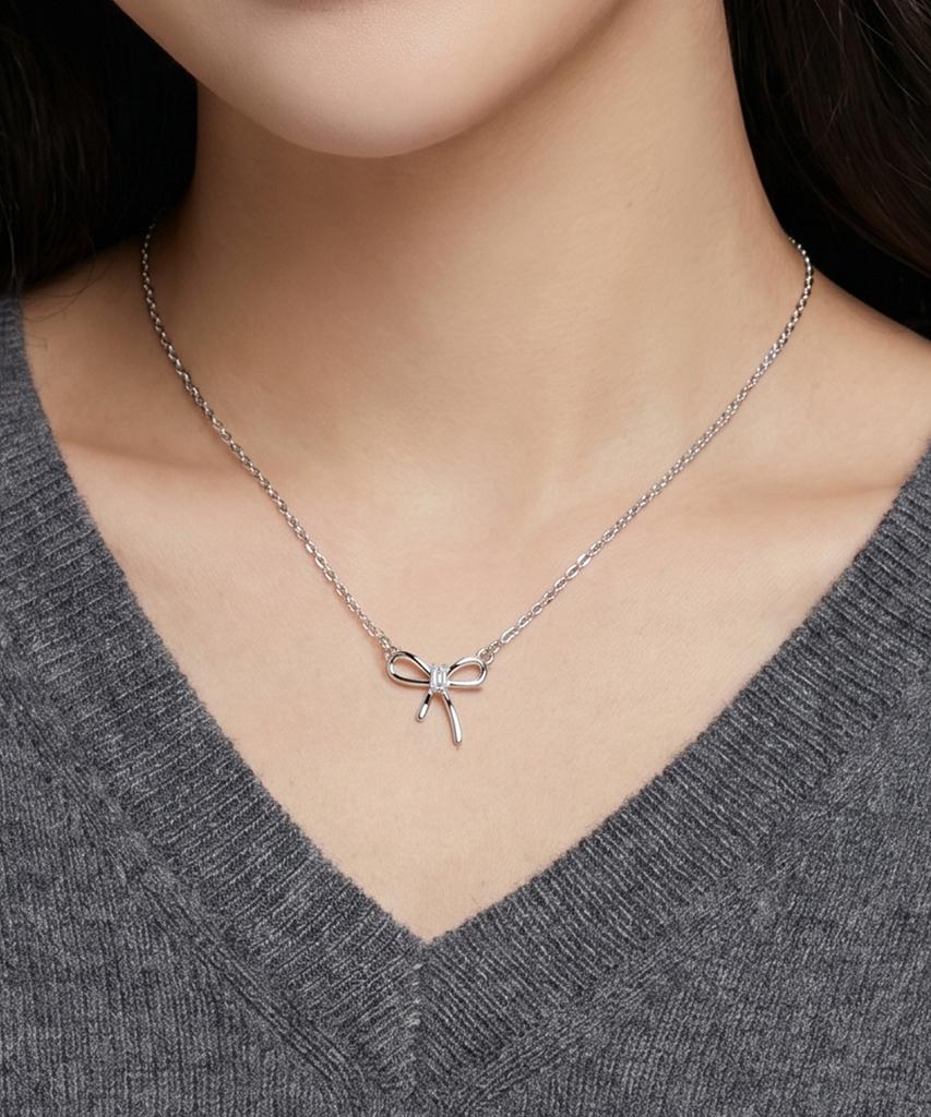 Julius1 Cutie Ribbon Point Necklace Jsb-510
