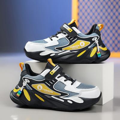 1876 Spring Middle School and Older Children's Sports Shoes Student Running Shoes Boys' Sports Shoes Summer Mesh Breathable Children