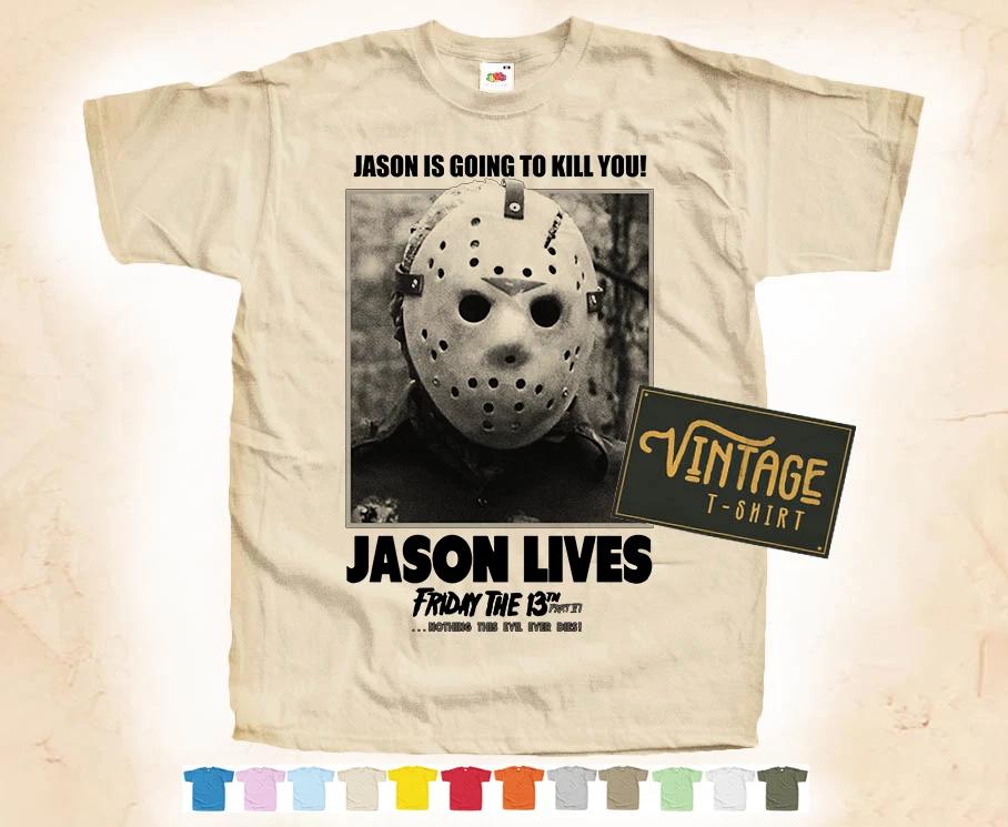 

Black Print FRIDAY 13 ver.4 Horror T-SHIRT Tee Vintage Poster 12 Colors S-5XL 3XL