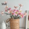 Realistic Faux Flowers Artificial Cosmos Flowers, Long Stem Fake Table Vase Filler for Dining Centerpieces, Wedding Arrangement, Photography Props