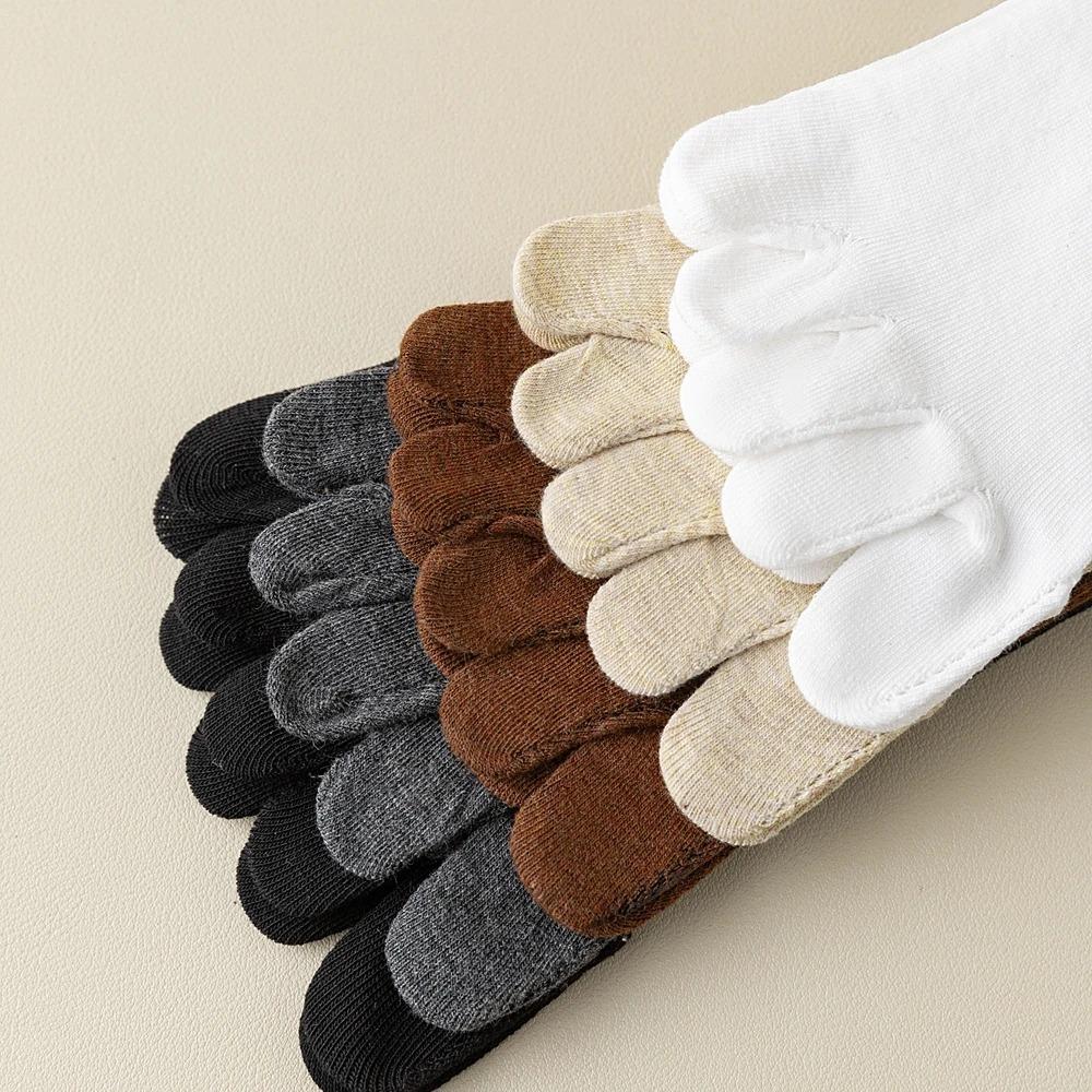 High Tube Five-Toe Socks Spring Autumn Five Finger Socks New Calf Socks  Ladies Stocking