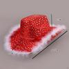 Christmas Cowboy Hat Cap Women Headwear for Party Stage Performance Halloween