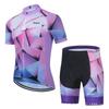 Men Women Cycling Jersey Shorts Set Quick Dry Breathable Mountain Bike Outfit Season
