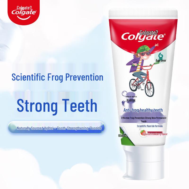 Colgate Kids 6+ Anti-Cavity Toothpaste, Natural Strawberry, 3-Pack