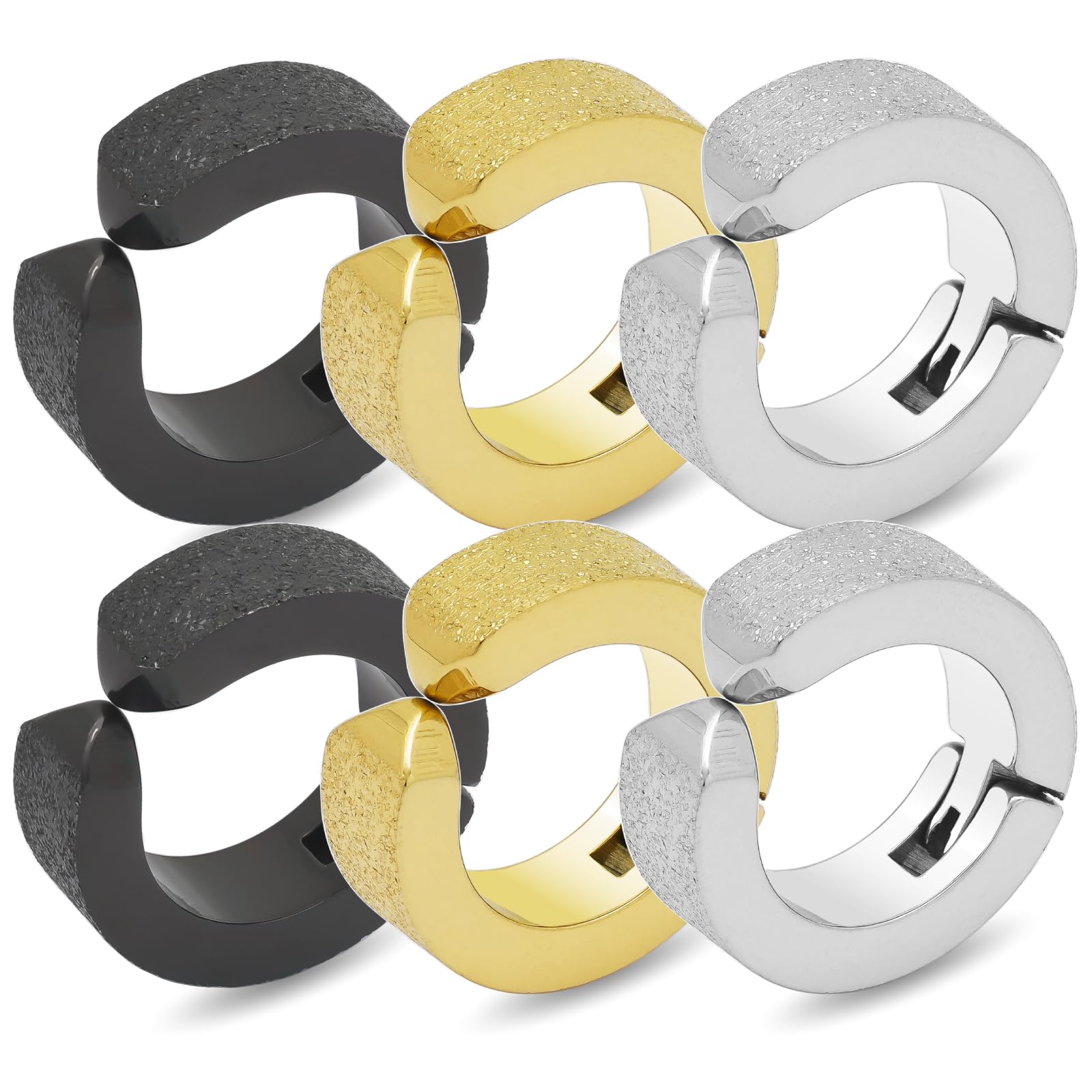 

Фейкове вухо Ширина вуха 3 Легкі для алергіків на метал По 2 штуки кожного [Стиль Аделіни] Пірсинг, Пірсинг без проколу, Сережки, Кафи, Кліпси,