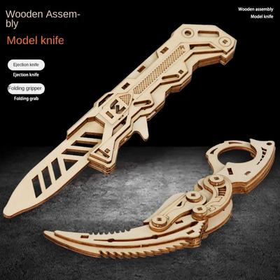Dřevěná řemeslná stavebnice Modely motýlů Hračky dráp Stavebnice Puzzle Hračka 3D dřevěné puzzle Dárky pro děti