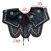 Lace Trim Floral Embroidered False Collar Double-layer Shoulder Wrap  Women Fashion