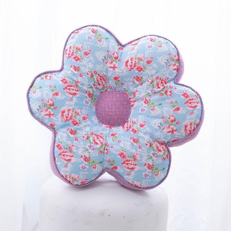 Korejský polštářek s květinami švestky: Celobavlníkový polštářek na zdřímnutí do kanceláře a ložnice
