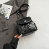 Schoolbag Handsome Mijia Rhombus Chain Backpack Women's Fashion Niche High Value School Bag Bucket Bag Lightweight Travel Backpack