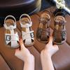 Children's Princess Sandals New Summer Anti Slip Soft Bottom Girls' Medium To Large Children's Velcro Little Children's Shoes Beach Sandals