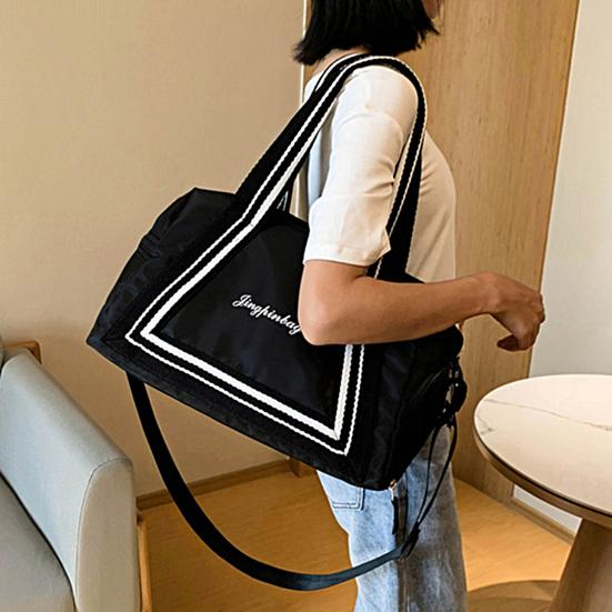 Wear-Resistant Gym Bag Useful Folding Space Saving Independent Shoe Warehouse Pouch MIT