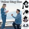Samt Ringbox Abschluss Bachelorhut Schmuckverpackungsbox Hochzeit Verlobung Ohrringbox Abschlussgeschenk Schmuckorganizer