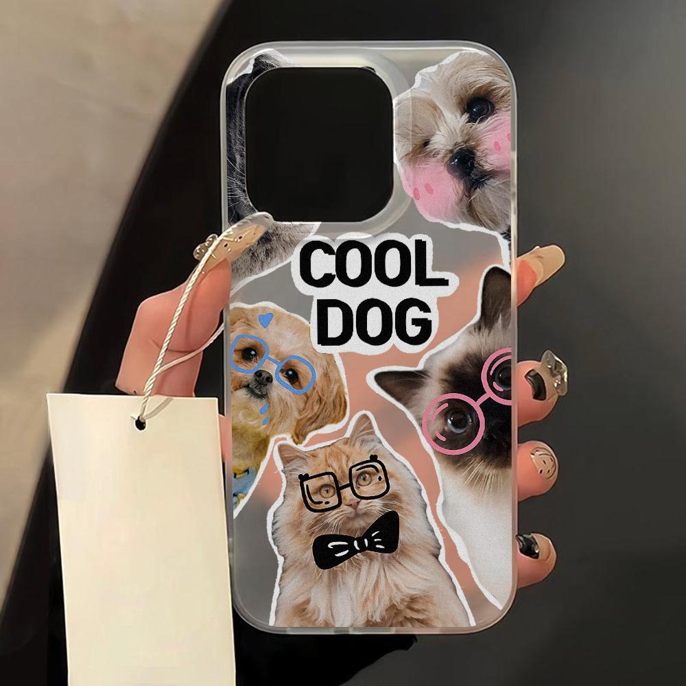 Mobile Phone Cases for iPhone 11 13 15 Pro Max 12 14 Pro Max Case iPhone 16 15 Plus 13 Pro 12 Frosted Texture Painted Cartoon Flowers