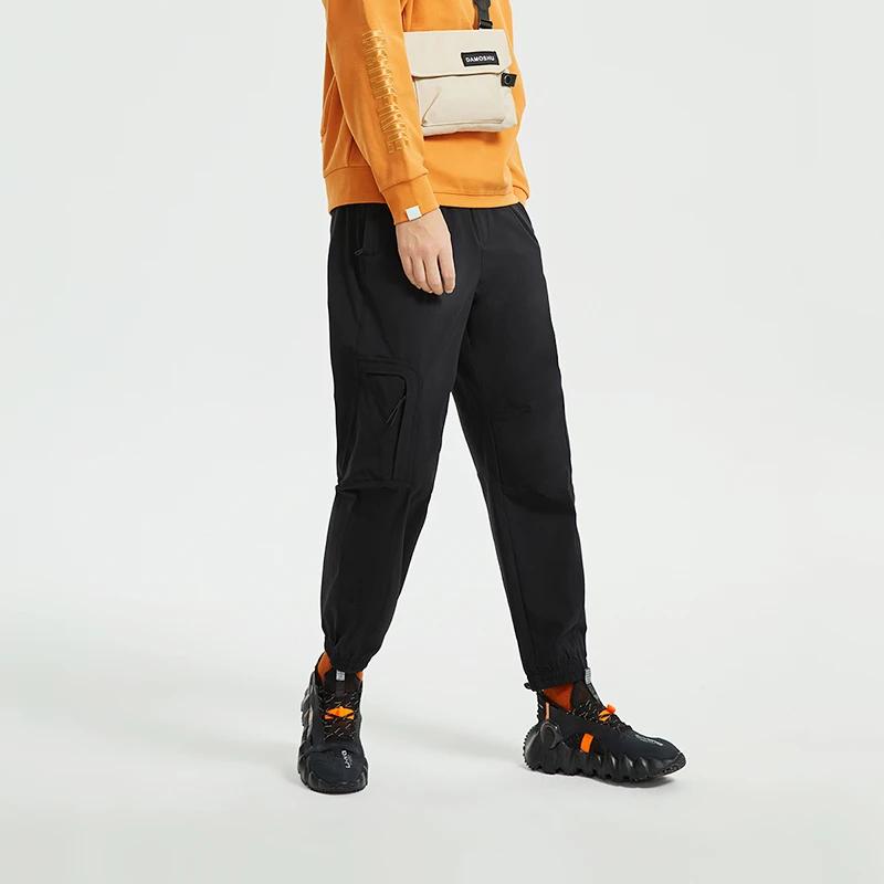 Li Ning Badfive Sports Basketball Series Woven Cuff Sports Pants Men Pants Black AYKR363-2