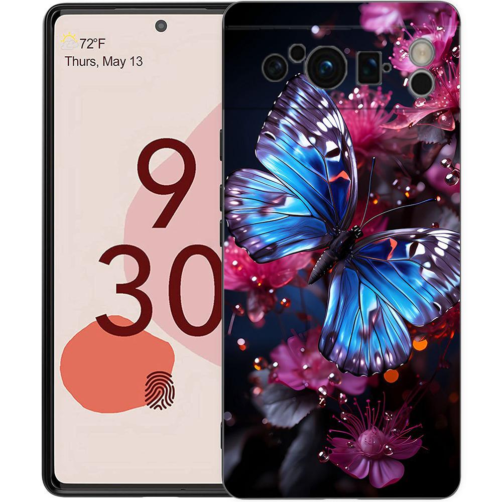 Butterfly Phone Case Cover for Google Pixel 8 7 6 7A 6A Pro 5G Shockproof Silicone Soft 9 Pro XL 8 Pro 5G Shell Coque Capas Bags