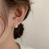 Korean Version of Small Mini Flower Shell Stud Earrings for Women's New Style
