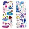 5pcs Girl Dress Up Stickers 3D Mermaids Princess Cute Reusable Puffy Stickers For DIY Craft Birthday Gift  ZSY