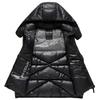 Herbst und Winter Herren und Damen gleicher Stil Schwarz Gold Abnehmbare Kapuze Entendaunenweste Verdickt Mode Warme Weste Trendige Daunenweste