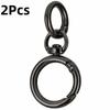 Round Spring Snap Carabiner Clips 2/5/10Pcs Matte Finish O Ring Swivel Trigger Hook Clasps for DIY Craft Backpack Keychain