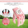 Golf gloves for women, suede-like synthetic leather, mesh material, soft,
