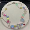 Beads Collar Bone Chain Dopaminergic Wind Clavicle Chain Cartoon Jewelry Pendant Necklace  Women