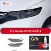2 Pcs Car Headlight Protective Film Transparent Black TPU Sticker For Honda Fit GK5 Jazz 2014 2015 2016 2017  Accessories