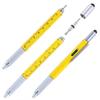 6 In 1 Creative Ballpoint Pen 1.0mm Dark Blue Ink Multifunctional Gel Pens Kids Gift Student School Office Stationery Supplies