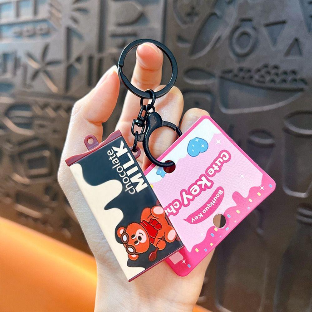 Cartoon Patterns Chocolate  Keychain Bendable Bendable Keychain Fidget Toy Keychain  Bag Pendant