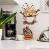 Creative Coffee Cups Cat Coffee Shops Kitchen and Dining Rooms Wall Background Beautification and Decorative Wall Stickers