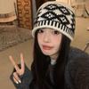 Big Head Circumference Knitted Plush Fisherman Hat Autumn and Winter Washbasin Hat Confinement Hat Knitted Bucket Hat Women