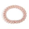 Hip Hop Jewelry 12mm Bling CZ Iced Out Miami Cuban Chain Bracelet 14K Gold Plated Cuban Bracelet for Women Men