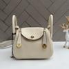 2026 Nouveau Cuir de Vachette Couche Supérieure Cuir Togo 19cm Mini Boucle Dorée Sac Lindi Bandoulière Épaule Femme
