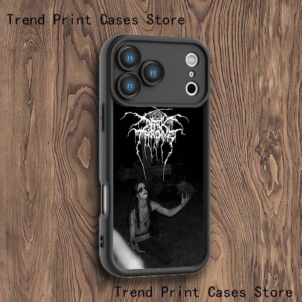 D-Darkthrone Phone Case For iPhone 17,16,15,14,13,12,11,Pro,Max,Plus,X,XS,SE4,E,Mini Black Thickened border Case