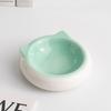 Cute Cat Ear Ceramic Pet Bowl Colorful Cat Dog Food Water Bowl Anti Spill Non Slip Feeding Dish Kitten Puppy Tableware Durable