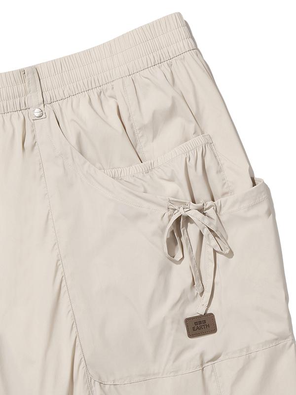 BBC EARTH W Double Pocket String Pants_Cream