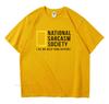 National Sarcasm Society Funny Sarcastic Men Women T-Shirt Letter Print Tops TShirt Cotton Men's Oversized Casual Top Tee