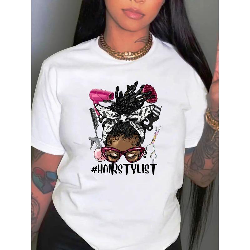 

Женская модная футболка с цветочным принтом, европейский размер, повседневная, с круглым вырезом, коротким рукавом, удобный летний топ, вязаный полиэстер, S