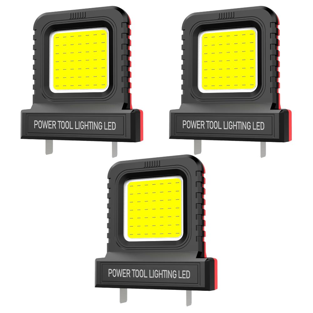 5-1PCS 14W LED Work Light for Makita for Milwaukee for Dewalt for Bosch for Dayi Lomvum Zhipu 20V-21V Li-ion Battery Accessories