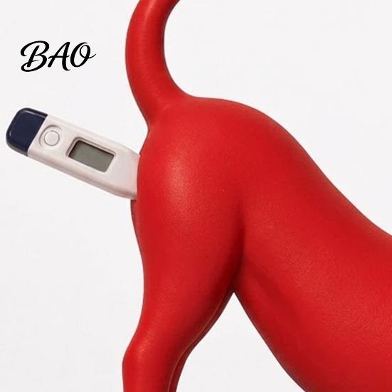 Decorative Thermometer Holder 3D Printed Veterinary Holder, Cat Dog Digital Clinic Ornament Stand, Electronic Pet for Desk Decoration Temperature