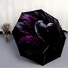 1pc Heart Feathers Automatic Folding Umbrella - Portable Collapsible 8-Rib Umbrella for All Seasons Yy251119183