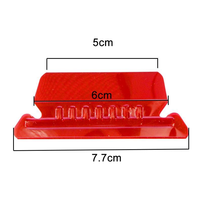 A4 Transparent Plastic Hanging File Folder with Clip Fastener