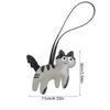 1PC/2PCS Ornament Mobile Phone Pendants Keychains Gifts For Cat Lovers Cartoon Shape Clothing Accessories Multicolor