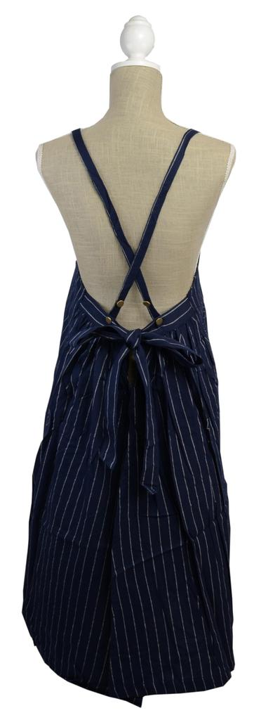 Friends Hill Long Apron Zephyr Navy