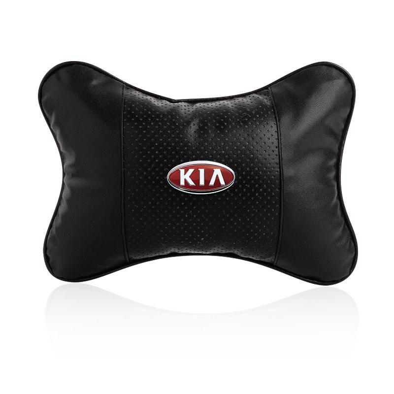 1/2Pcs Car Seat Headrest Auto Logo Neck Pillow Car Accessories For KIA Cerato Sportage R K2 K3 K5 K6 K7 K8 RIO 3 4 Sorento Picanto